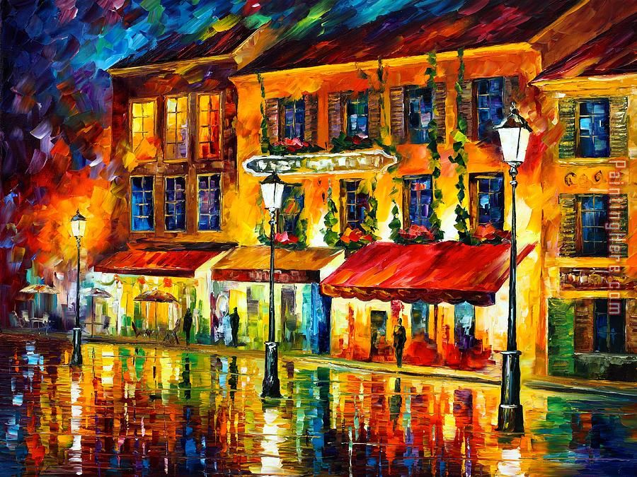 Paris Night painting - Leonid Afremov Paris Night art painting
